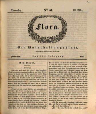 Flora (Baierische National-Zeitung) Donnerstag 29. März 1832