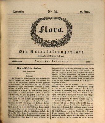 Flora (Baierische National-Zeitung) Donnerstag 12. April 1832