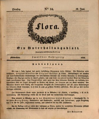 Flora (Baierische National-Zeitung) Dienstag 12. Juni 1832
