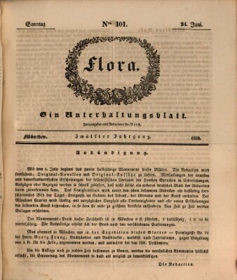 Flora (Baierische National-Zeitung) Sonntag 24. Juni 1832