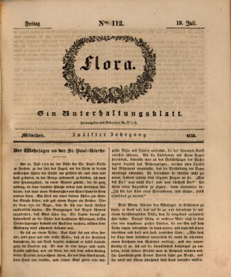 Flora (Baierische National-Zeitung) Freitag 13. Juli 1832