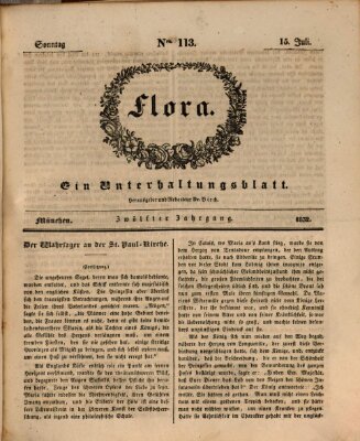 Flora (Baierische National-Zeitung) Sonntag 15. Juli 1832