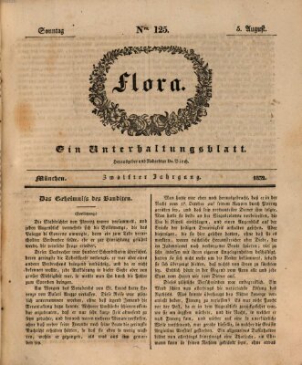 Flora (Baierische National-Zeitung) Sonntag 5. August 1832