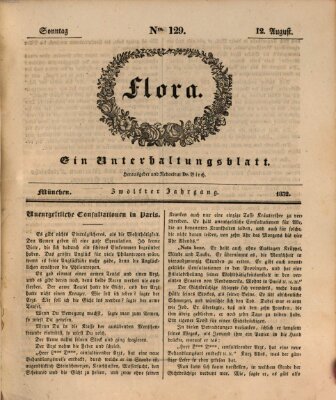 Flora (Baierische National-Zeitung) Sonntag 12. August 1832