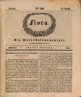 Flora (Baierische National-Zeitung) Dienstag 14. August 1832