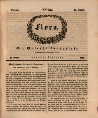 Flora (Baierische National-Zeitung) Sonntag 26. August 1832