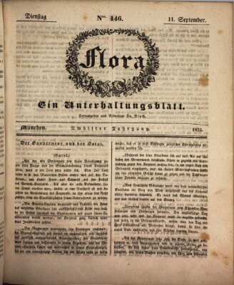 Flora (Baierische National-Zeitung) Dienstag 11. September 1832