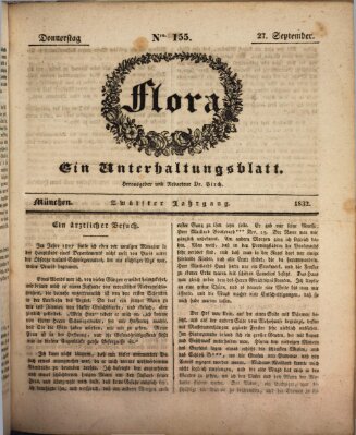 Flora (Baierische National-Zeitung) Donnerstag 27. September 1832