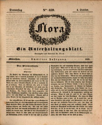 Flora (Baierische National-Zeitung) Donnerstag 4. Oktober 1832