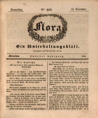 Flora (Baierische National-Zeitung) Donnerstag 15. November 1832