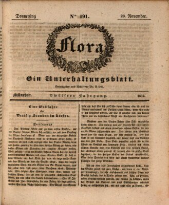 Flora (Baierische National-Zeitung) Donnerstag 29. November 1832