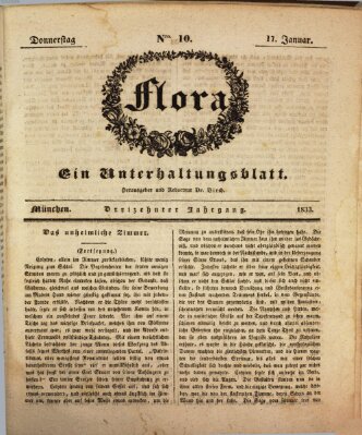 Flora (Baierische National-Zeitung) Donnerstag 17. Januar 1833