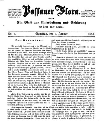 Passauer Flora Samstag 3. Januar 1852