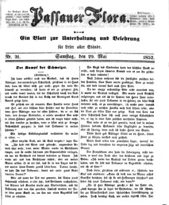 Passauer Flora Samstag 29. Mai 1852