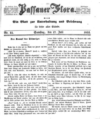 Passauer Flora Samstag 17. Juli 1852