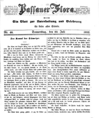 Passauer Flora Donnerstag 22. Juli 1852