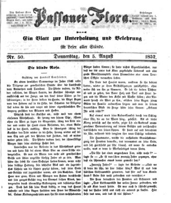 Passauer Flora Donnerstag 5. August 1852