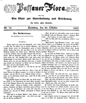 Passauer Flora Samstag 30. Oktober 1852