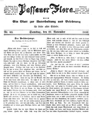 Passauer Flora Samstag 27. November 1852