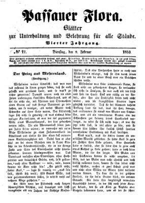 Passauer Flora Dienstag 8. Februar 1853