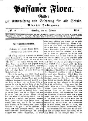 Passauer Flora Samstag 12. Februar 1853