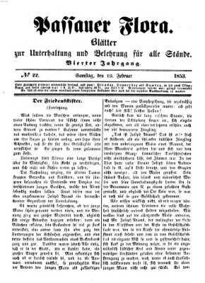 Passauer Flora Samstag 19. Februar 1853