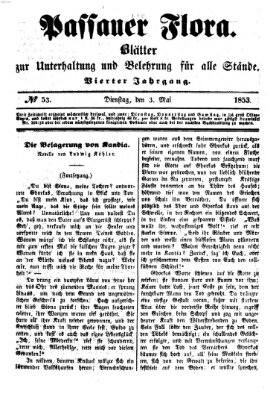 Passauer Flora Dienstag 3. Mai 1853