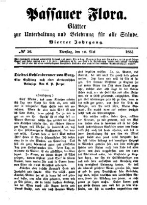 Passauer Flora Dienstag 10. Mai 1853