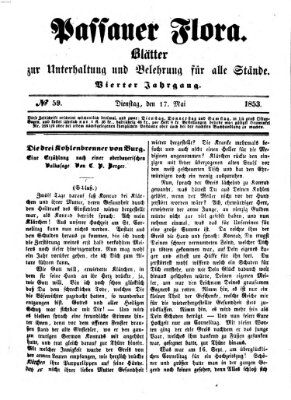 Passauer Flora Dienstag 17. Mai 1853