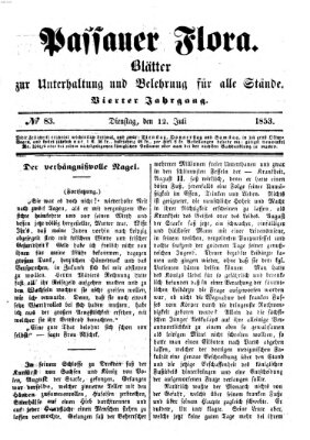 Passauer Flora Dienstag 12. Juli 1853