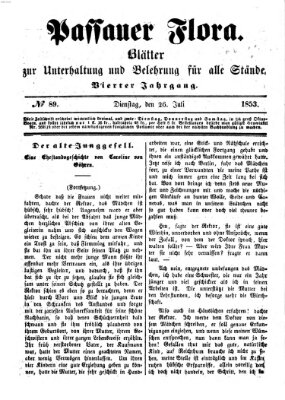 Passauer Flora Dienstag 26. Juli 1853