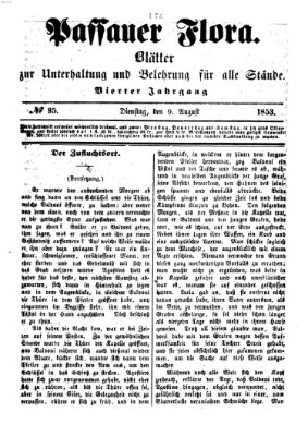 Passauer Flora Dienstag 9. August 1853