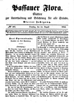 Passauer Flora Dienstag 23. August 1853