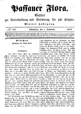 Passauer Flora Donnerstag 1. September 1853