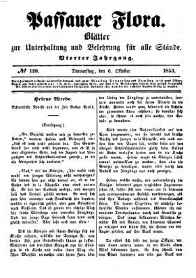 Passauer Flora Donnerstag 6. Oktober 1853