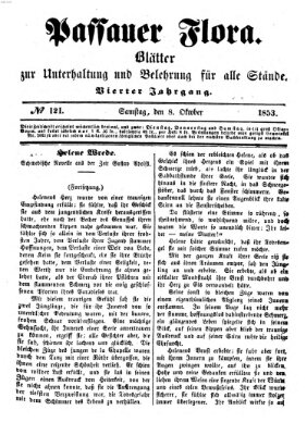 Passauer Flora Samstag 8. Oktober 1853