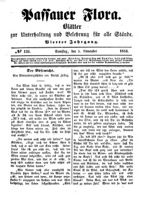 Passauer Flora Samstag 5. November 1853