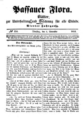 Passauer Flora Dienstag 8. November 1853