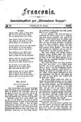 Franconia (Schweinfurter Anzeiger) Samstag 30. Januar 1869