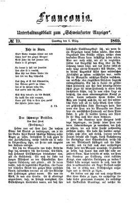 Franconia (Schweinfurter Anzeiger) Samstag 6. März 1869