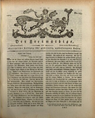 Der Freimüthige oder Berlinische Zeitung für gebildete, unbefangene Leser (Der Freimüthige oder Unterhaltungsblatt für gebildete, unbefangene Leser) Donnerstag 17. November 1803