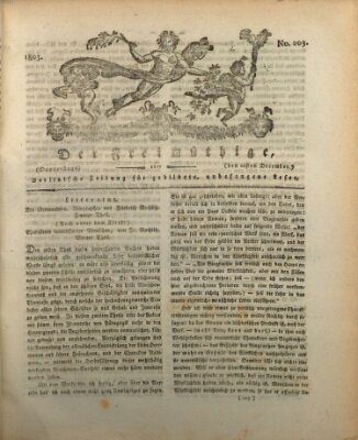 Der Freimüthige oder Berlinische Zeitung für gebildete, unbefangene Leser (Der Freimüthige oder Unterhaltungsblatt für gebildete, unbefangene Leser) Donnerstag 22. Dezember 1803