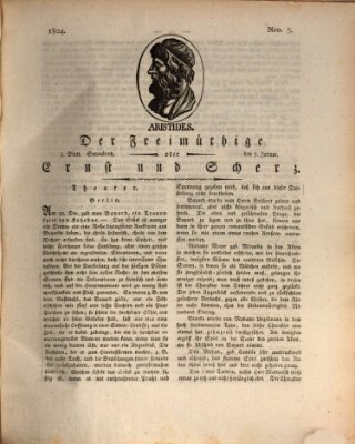 Der Freimüthige oder Ernst und Scherz (Der Freimüthige oder Unterhaltungsblatt für gebildete, unbefangene Leser) Samstag 7. Januar 1804