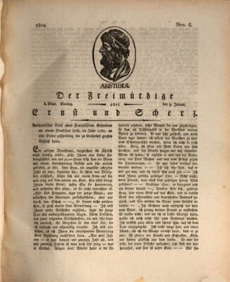 Der Freimüthige oder Ernst und Scherz (Der Freimüthige oder Unterhaltungsblatt für gebildete, unbefangene Leser) Montag 9. Januar 1804