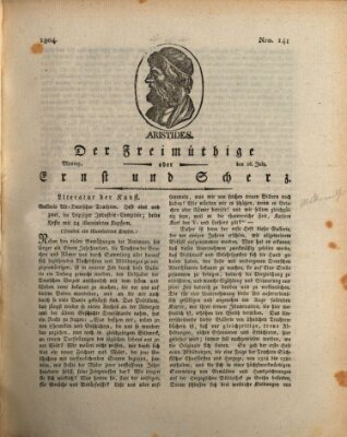 Der Freimüthige oder Ernst und Scherz (Der Freimüthige oder Unterhaltungsblatt für gebildete, unbefangene Leser) Montag 16. Juli 1804