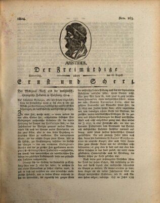 Der Freimüthige oder Ernst und Scherz (Der Freimüthige oder Unterhaltungsblatt für gebildete, unbefangene Leser) Donnerstag 16. August 1804