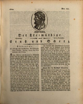 Der Freimüthige oder Ernst und Scherz (Der Freimüthige oder Unterhaltungsblatt für gebildete, unbefangene Leser) Donnerstag 13. September 1804