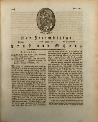 Der Freimüthige oder Ernst und Scherz (Der Freimüthige oder Unterhaltungsblatt für gebildete, unbefangene Leser) Montag 31. Dezember 1804