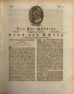 Der Freimüthige oder Ernst und Scherz (Der Freimüthige oder Unterhaltungsblatt für gebildete, unbefangene Leser) Samstag 12. Januar 1805