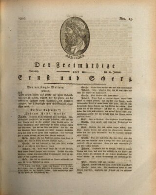 Der Freimüthige oder Ernst und Scherz (Der Freimüthige oder Unterhaltungsblatt für gebildete, unbefangene Leser) Montag 21. Januar 1805